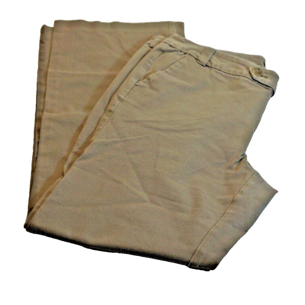 Eddie Bauer Pants Beige Chino ~ Shaw‎ Fit ~ Size 12